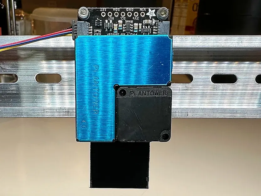 Một giá đỡ Din Rail cho bảng mạch phân tách chất lượng không khí Adafruit PMSA003I - Image 1