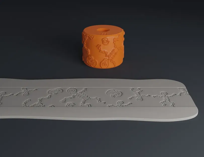 Con lăn stamp Halloween đáng yêu cho làm bánh và thủ công - Image 2