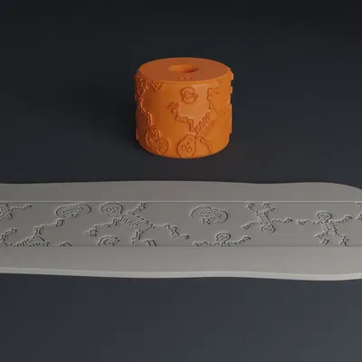 Con lăn stamp Halloween đáng yêu cho làm bánh và thủ công