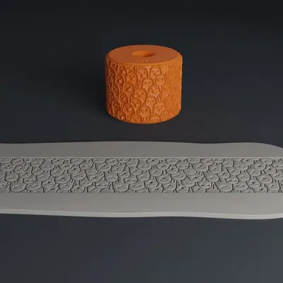 Con lăn stamp Halloween đáng yêu cho làm bánh và thủ công