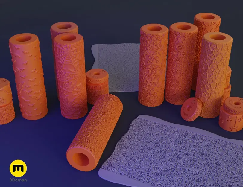 Con lăn stamp Halloween đáng yêu cho làm bánh và thủ công - Image 13