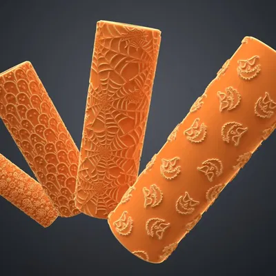 Bánh quy Halloween với bộ con lăn và con dấu độc đáo