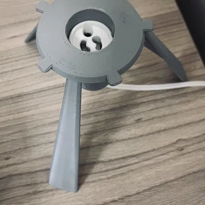 Đèn bàn hình mặt trăng Lithophane với đế GU10 và hộp kết nối