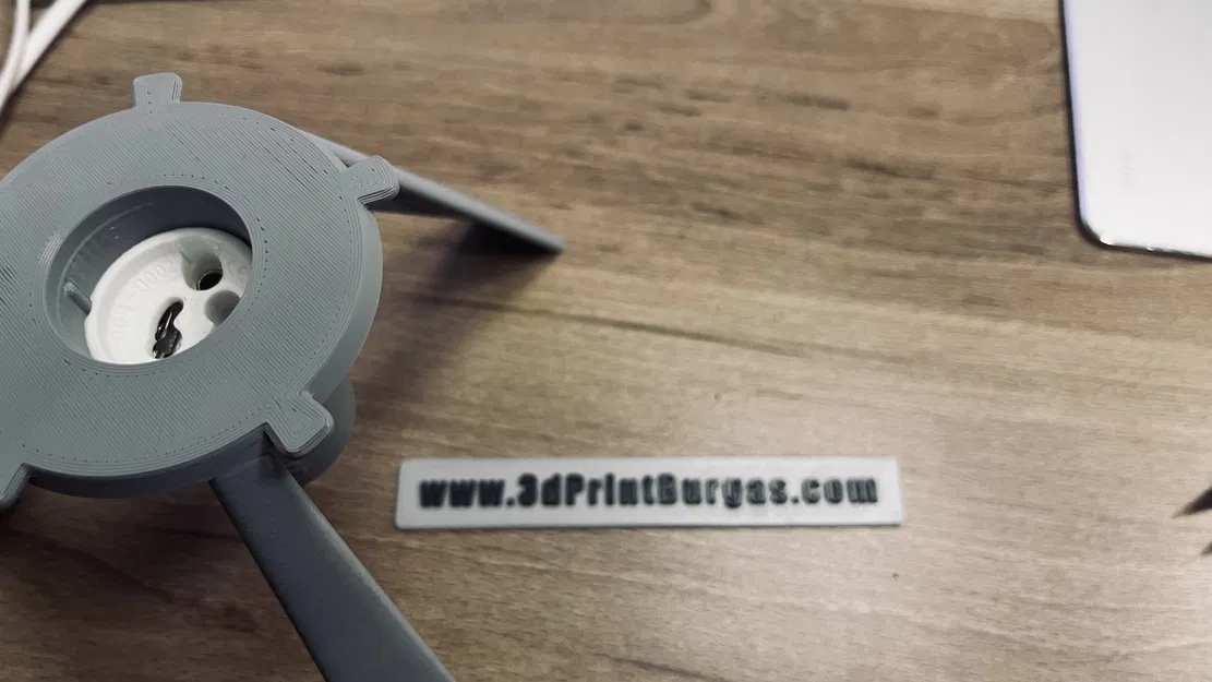 Đèn bàn hình mặt trăng Lithophane với đế GU10 và hộp kết nối - Image 5