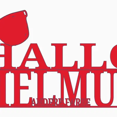 Biển hiệu "HELLO HELMUT" chào đón thân thiện