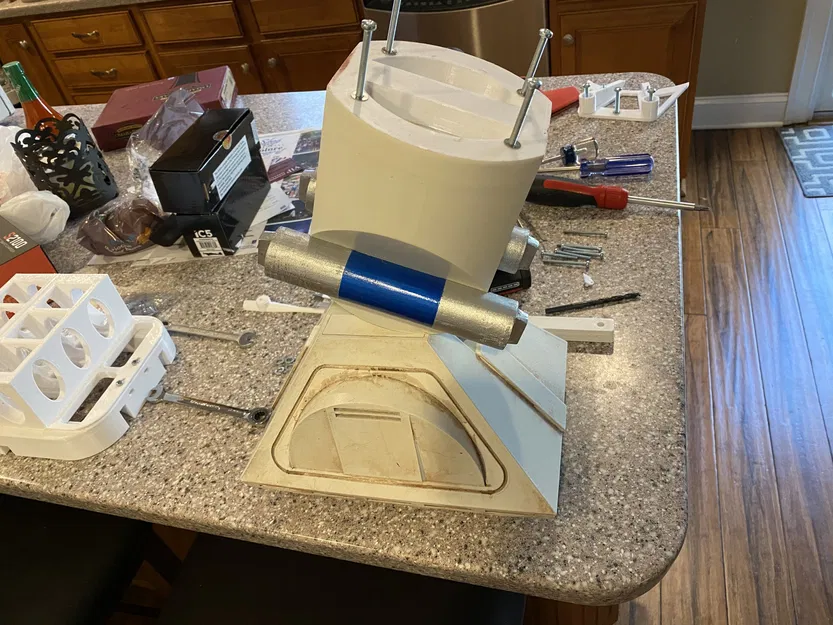 Giá đỡ pin cho nâng cấp chân giữa V2 của Mr. Baddeley - Image 1