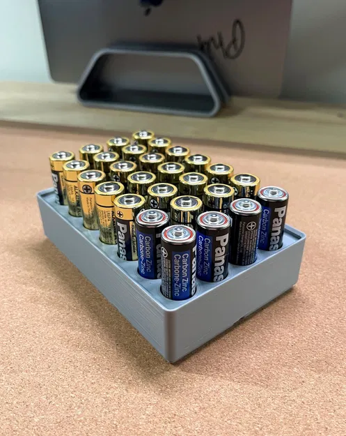 Khay đựng pin AA Gridfinity cho 28 viên pin - Image 1