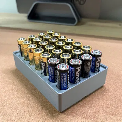 Khay đựng pin AA Gridfinity cho 28 viên pin