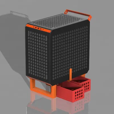 Ngăn kéo cho thùng máy Qube 500 với chân hỗ trợ thêm