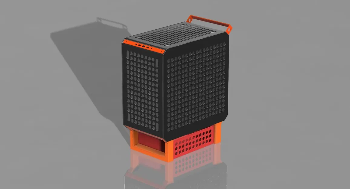 Ngăn kéo cho thùng máy Qube 500 với chân hỗ trợ thêm - Image 3