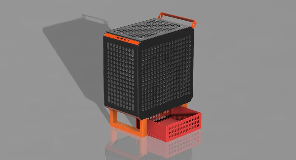 Ngăn kéo cho thùng máy Qube 500 với chân hỗ trợ thêm - Image 4