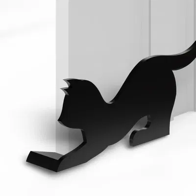 Giá đỡ cửa bằng nhựa hình mèo dễ thương cho ngôi nhà