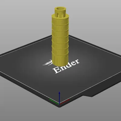 Tháp nghiêng Pisa mô hình in dễ dàng