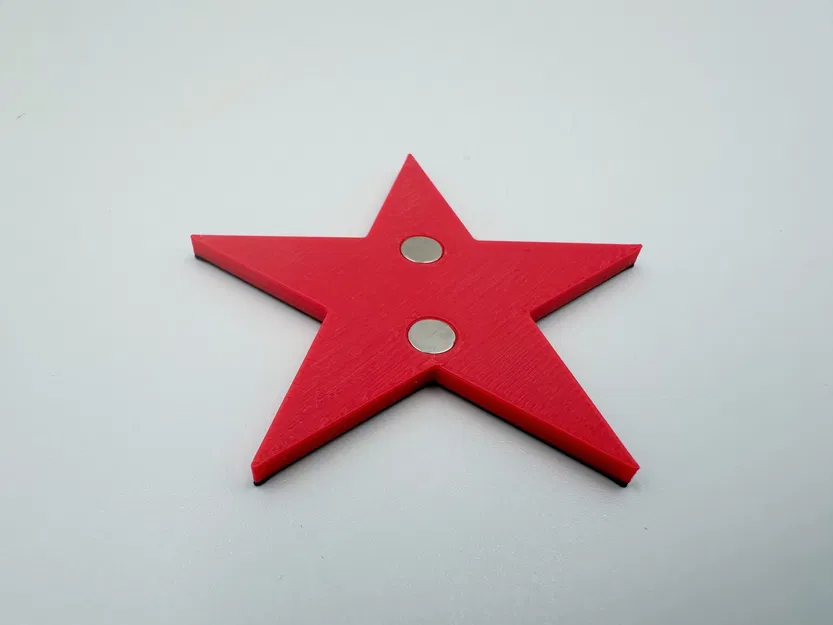 Nam châm tủ lạnh hình ngôi sao năm cánh 5x2mm - Image 2