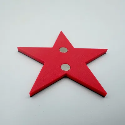 Nam châm tủ lạnh hình ngôi sao năm cánh 5x2mm