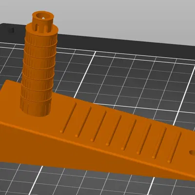 Giá đỡ cửa hình tháp nghiêng Pisa