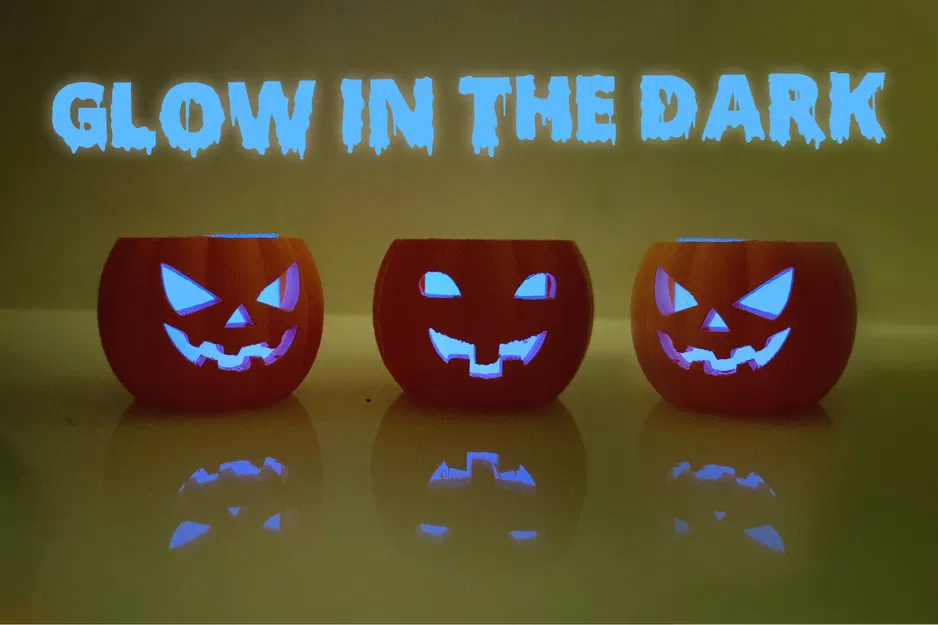 Đèn tealight phát quang cho bí ngô Halloween - Image 1