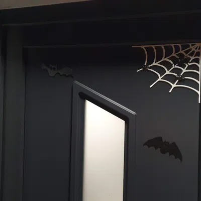 Trang trí tường Halloween dễ thương