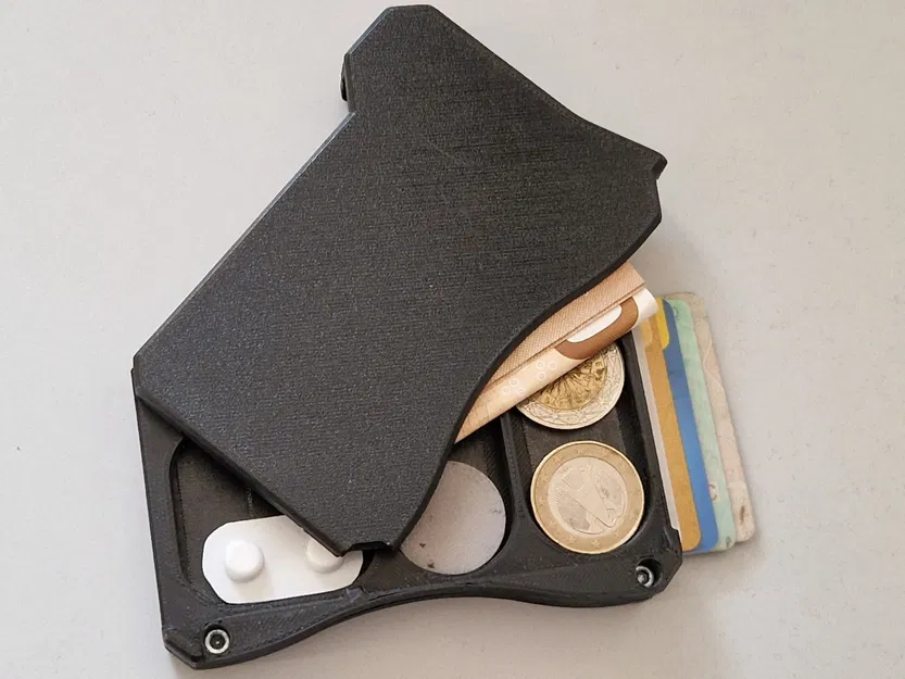 Ví đựng thông minh với ngăn chứa tiền xu và thẻ ID - Image 1