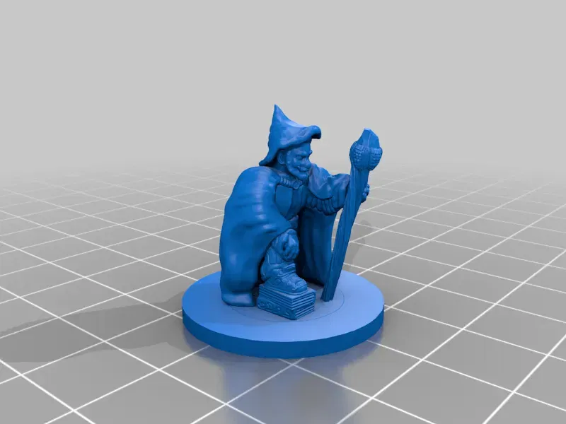 Nhân vật phù thủy gnome Magnus Trouttickler 28mm - Image 2