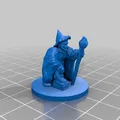 Nhân vật phù thủy gnome Magnus Trouttickler 28mm - Thumbnail 2