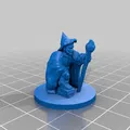 Nhân vật phù thủy gnome Magnus Trouttickler 28mm - Thumbnail 3