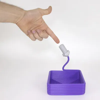 Hộp chứa hình vuông Printception in 3D không cần hỗ trợ