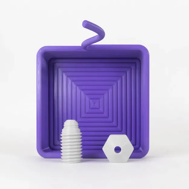 Hộp chứa hình vuông Printception in 3D không cần hỗ trợ - Image 4