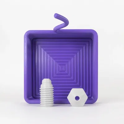 Hộp chứa hình vuông Printception in 3D không cần hỗ trợ