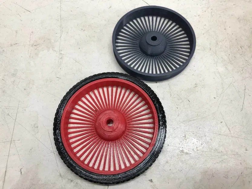 Bánh xe với lốp cho ô tô đồ chơi đua bóng 5mm trục - Image 4