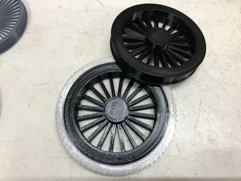 Bánh xe với lốp cho ô tô đồ chơi đua bóng 5mm trục - Image 5