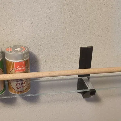 Giá đỡ gia vị bằng plexiglas và gỗ ấn tượng