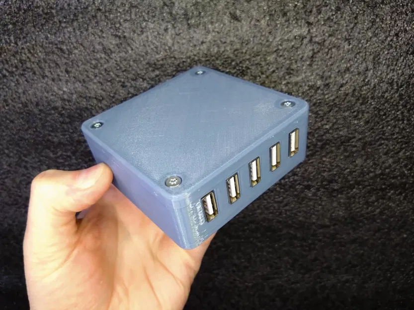 Vỏ sạc USB 5 cổng thay thế cho nguồn điện lưới - Image 1