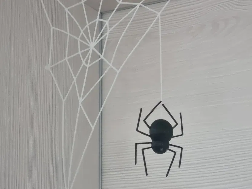 Nhện và mạng nhện trang trí Halloween - Image 1
