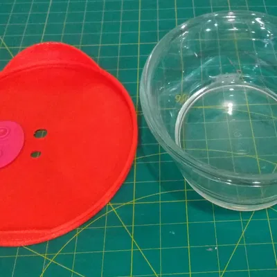 Nắp đậy và nắp thông hơi cho bát oval Pyrex 8500