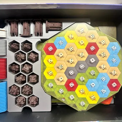 Bộ chèn phiên bản đặc biệt Castles of Burgundy với gạch acrylic