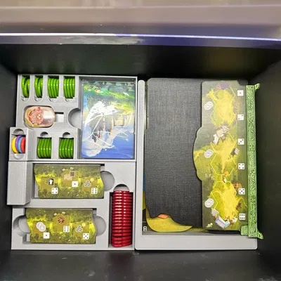 Bộ chèn phiên bản đặc biệt Castles of Burgundy với gạch acrylic