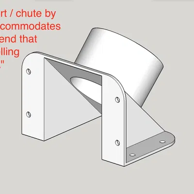 Cổng thu bụi (v1.0) cho bàn router DIY sử dụng ống 2.5