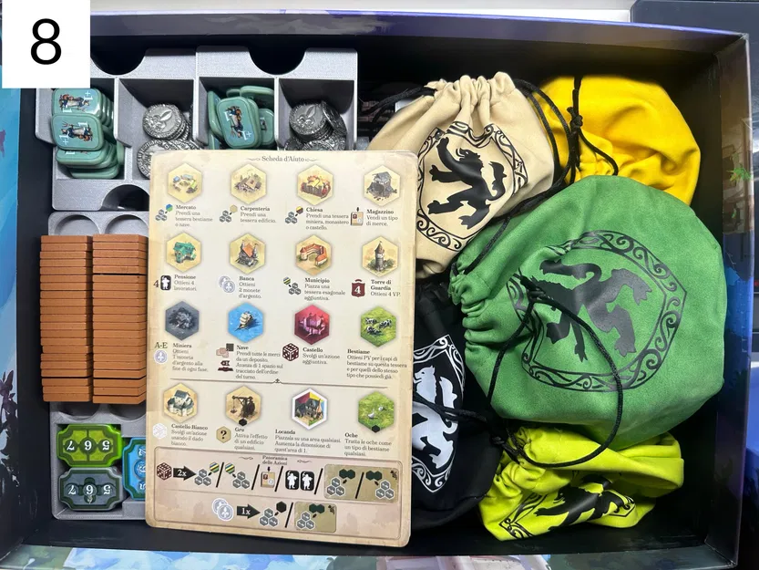 Bộ chèn phiên bản đặc biệt Castles of Burgundy với gạch acrylic - Image 8