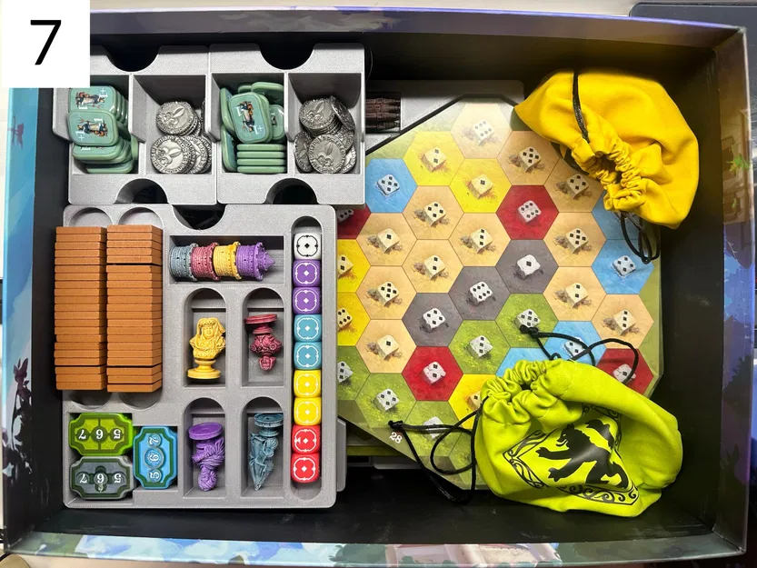 Bộ chèn phiên bản đặc biệt Castles of Burgundy với gạch acrylic - Image 9