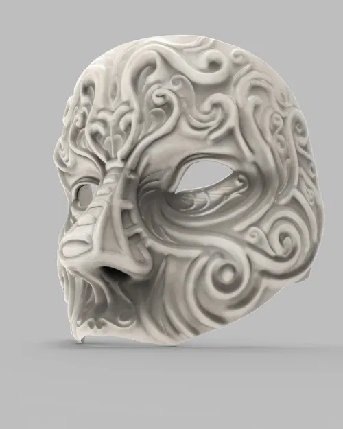 Mặt nạ dạ tiệc trang trí họa tiết filigree tinh xảo - Image 2