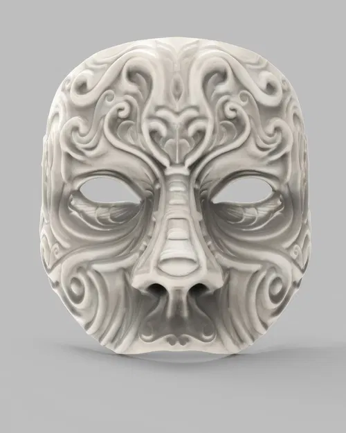 Mặt nạ dạ tiệc trang trí họa tiết filigree tinh xảo - Image 3