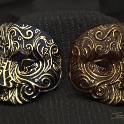 Mặt nạ dạ tiệc trang trí họa tiết filigree tinh xảo