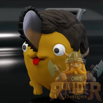 Mô hình chính trị gia Javier Milei với Pochita đặc trưng