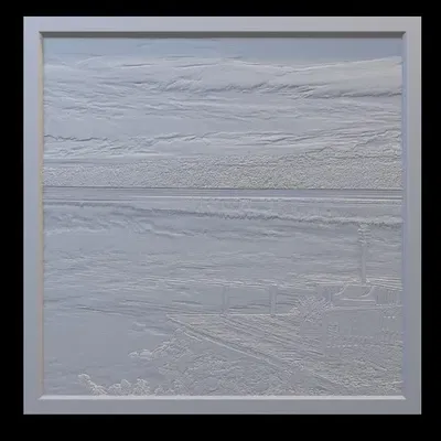 Mô hình lithophane hồ Panther ở bang Maine