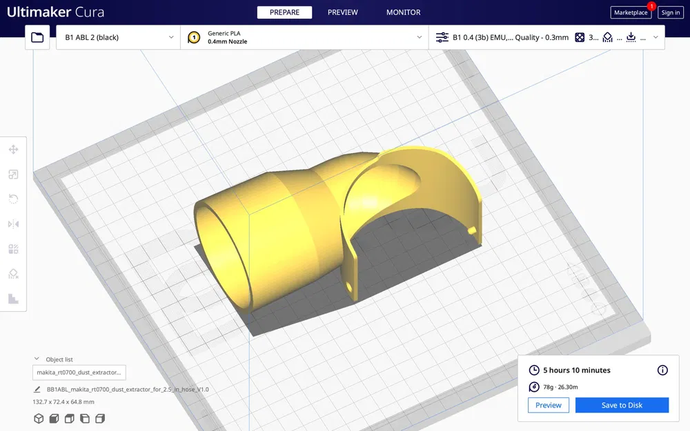 Máy hút bụi Makita rt0700 cho ống hút 2.5 inch v1.0 - Image 3