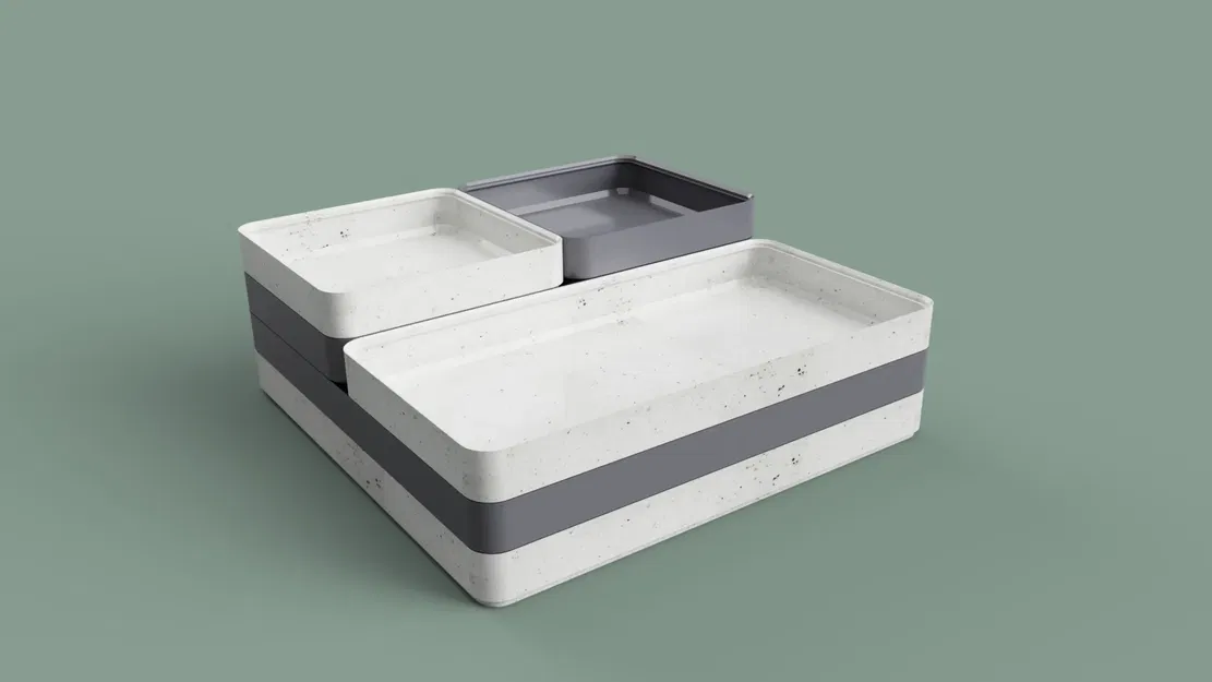 Khay phân loại xếp chồng 3 kích thước - Image 1