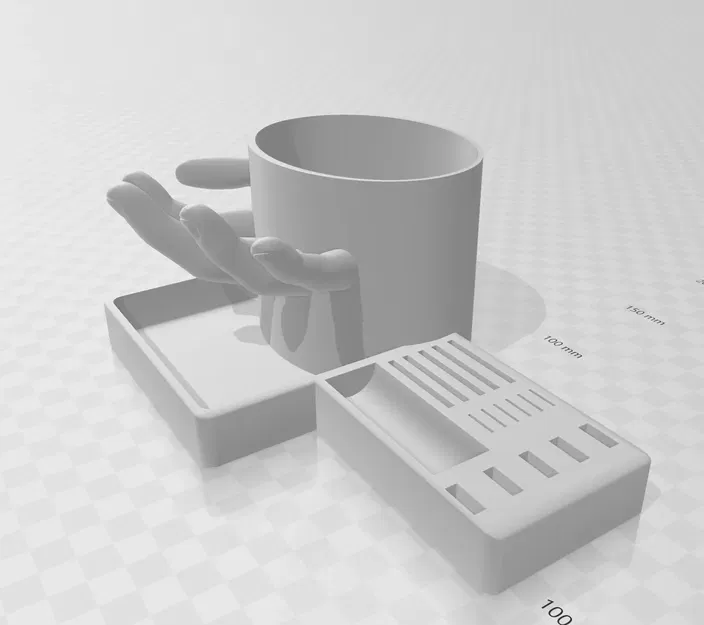 Giá đỡ bút tích hợp thẻ SD và đế USB - Image 1