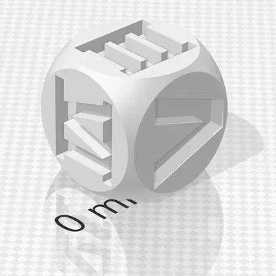 Xúc xắc La Mã dễ in cho trẻ em