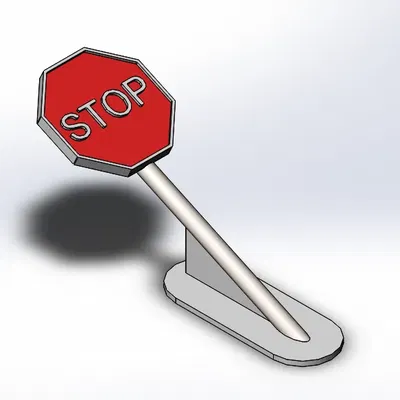 Bộ chặn cửa hình biển báo dừng